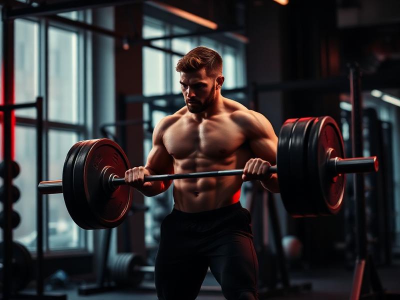 Athlete performing deadlift at Ironclad Gym