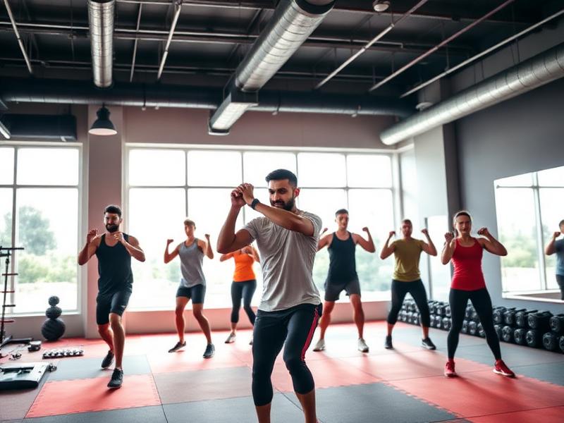Group functional training class at Ironclad Gym